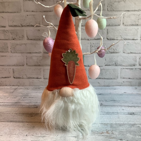 Gardeners Eden Carrot Hat Gnome - Picture 2 of 3